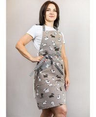 Кухонний фартух Собачки, Коричневий