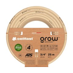 Cellfast Шланг садовий GROW 3/4" 25 м, 4 шарів, до 27 Бар, -20…+60°C