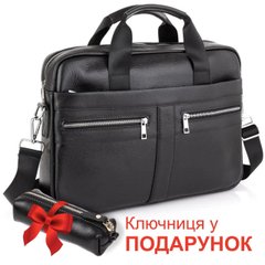 Сумка-портфель кожаная для ноутбука и документов Tiding Bag ТD-6452