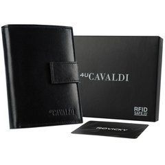 Гаманець чоловічий шкіряний 4U CAVALDI 0104L-BS-RFID-5472 чорний