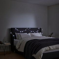 Новорічна кімнатна гірлянда нитка 6 м 50 LED білий провід Білий W50LED6MWW