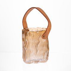 Ваза сумочка з ручкою 12&times;8.5&times;16 (см) декоративна Коричневий HP-19-154-1, Коричневий