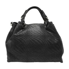 Женская кожаная сумка Italian fabric bags 2596 black