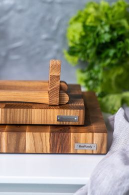 Набор из торцевых досок (дуб&ясень): 20*30 см + 30*40 см + подставка под них