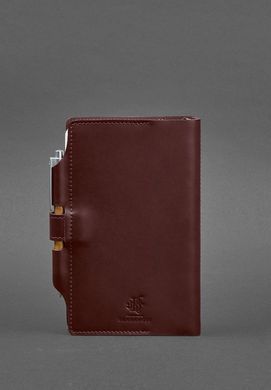 Кожаный блокнот (Софт-бук) 4.0 бордовый