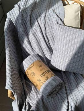 В'язана наволочка COTTON сіра 45х45 см, серый