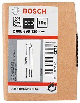 Пиковое зубило Bosch (2608690130) SDS-max, 280 мм, 10 шт