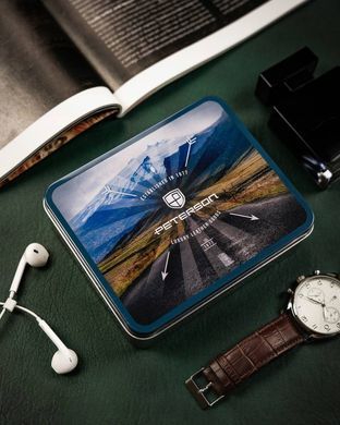 Кошелек мужской кожаный Peterson PTN WL-1012-COM-5099 темно-коричневый