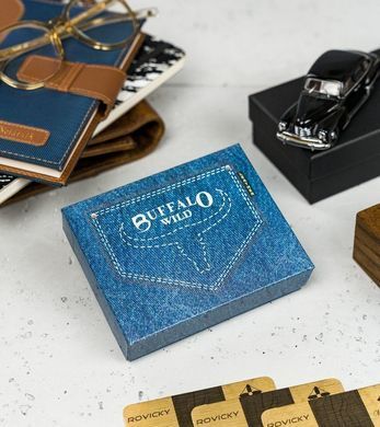 Гаманець чоловічий шкіряний BUFFALO WILD RM-05L-HBW-7833 коричневий