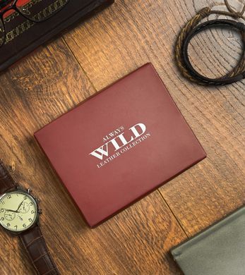 Гаманець чоловічий шкіряний Always Wild N20194L-VTK-N-RFID-4633 коричневий