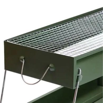 Мангал портативний складаний 51.5&times;23&times;25 см з решіткою HP461GR