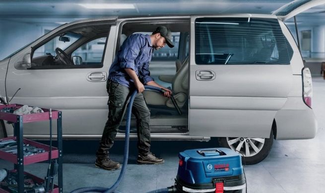 Пилосос для вологого і сухого сміття Bosch GAS 12-25 PL Professional + Лобзик Bosch GST 700 Professional