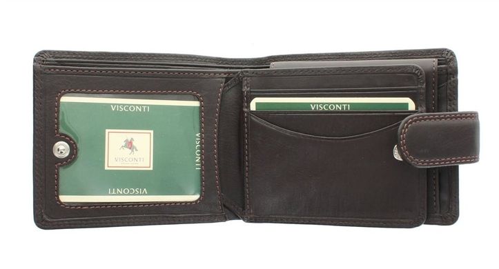 Чоловічий шкіряний гаманець Visconti HT10 Knightsbridge CHOC