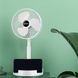 Складаний вентилятор акумуляторний на ніжці Telescopic Folding Fan з USB зарядкою, Білий