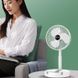 Складаний вентилятор акумуляторний на ніжці Telescopic Folding Fan з USB зарядкою, Білий