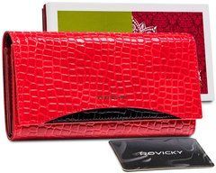 Гаманець жіночий шкіряний Peterson PTN MC-467-2138 RED/BLACK червоний