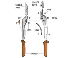 Запасна ковадло Löwe-1002/B і запасний болт Löwe-1006/B