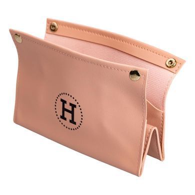 Салфетница из эко кожи 20&times;7.5&times;11.5 см для салфеток на кнопках Розовый HP-3-213P