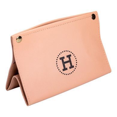 Салфетница из эко кожи 20&times;7.5&times;11.5 см для салфеток на кнопках Розовый HP-3-213P