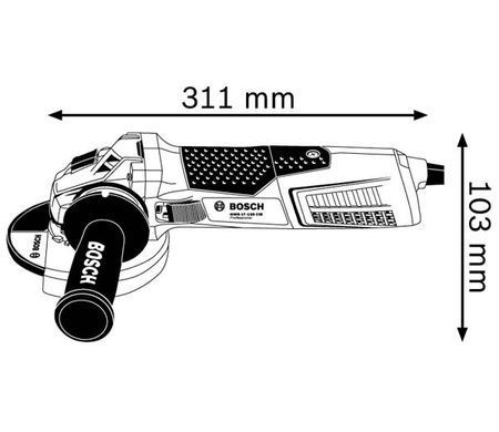 Кутова шліфувальна машина Bosch GWS 17-125 Professional (06017D0200)