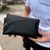 Поясная бананка унисекс 14х25х8, сумка конверт для телефона и документов TD-54928 черная