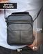 Мужской кожаный мессенджер 18x22x8, сумка планшет через плечо Tiding Bag A25F-1519A черный
