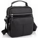 Мужской кожаный мессенджер 18x22x8, сумка планшет через плечо Tiding Bag A25F-1519A черный