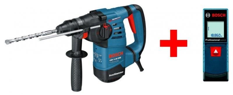 Перфоратор Bosch GBH 3-28 DRE Professional + Лазерний далекомір Bosch GLM 20 Professional (061123А000А)