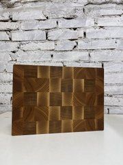 Торцева обробна дошка з дуба та ясена 25*35 см, Коричневий