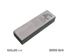 Камінь точильний (BBW) 100х30 мм, 3000 Grit, гранатовий сланець (601AC), серый