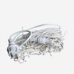 Новорічна гірлянда вулична Бахрома 6 м 105 LED білий провід Білий 6МWW