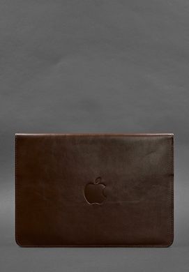 Шкіряний чохол-конверт на магнітах для MacBook 14 Бордовий, Бордовый