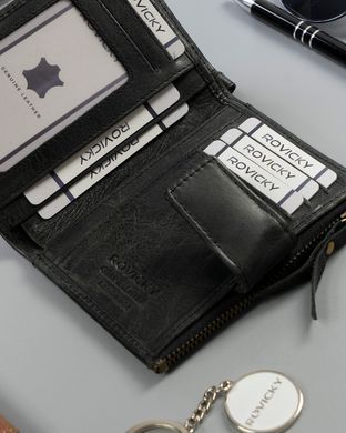 Гаманець чоловічий шкіряний ROVICKY N1227-RHP-6743 чорний