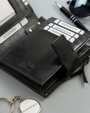 Гаманець чоловічий шкіряний ROVICKY N1227-RHP-6743 чорний