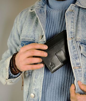 Гаманець чоловічий шкіряний ROVICKY N1227-RHP-6743 чорний