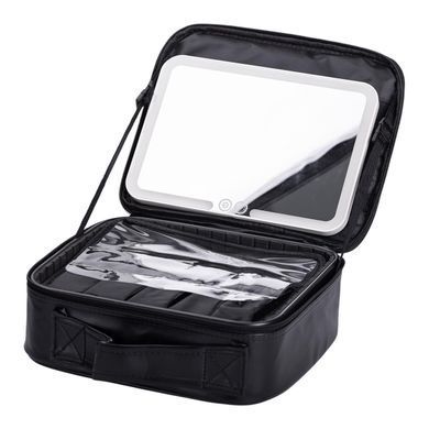 Органайзер косметичка из эко кожи с зеркалом и подсветкой 26&times;22&times;9 см HP-10-2AB