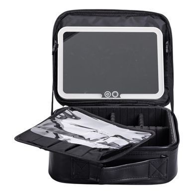 Органайзер косметичка из эко кожи с зеркалом и подсветкой 26&times;22&times;9 см HP-10-2AB