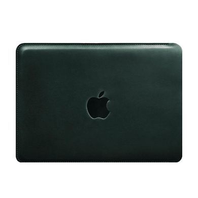 Шкіряний чохол для MacBook 13 дюйм Зелений Crazy Horse, Зелений