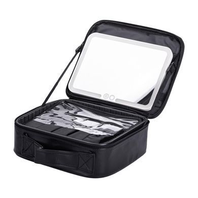 Органайзер косметичка из эко кожи с зеркалом и подсветкой 26&times;22&times;9 см HP-10-2AB