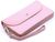 Темно-рожевий жіночий гаманець-клатч з натуральної шкіри з клапаном на кнопці ST Leather ST023, Рожевий