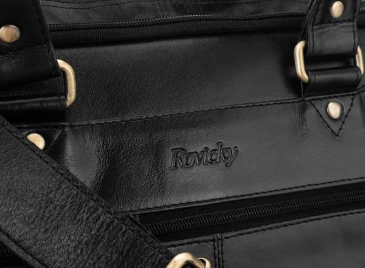 Сумка для ноутбука чоловіча шкіряна Rovicky 801-15-CCVT Black