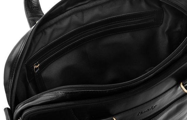 Сумка для ноутбука чоловіча шкіряна Rovicky 801-15-CCVT Black