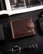 Кошелек мужской кожаный Peterson PTN WL-0305L-COM Cognac коричневый