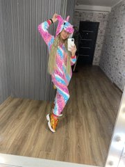 Пижама - кигуруми космический единорог 135-145 см рост