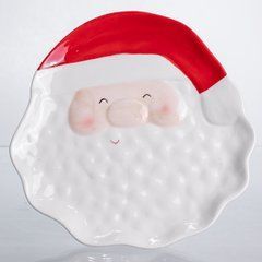 Блюдо сервировочное новогоднее Santa Claus 27&times;21 (см) из фарфора CR-1-32