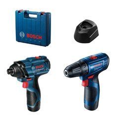 Акумуляторний дриль-шурупокрут Bosch GSR 120-LI, ударний гайковерт GDR 120-LI, 2 акб GBA 12V 2.0 Ah, ЗУ GAL