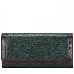Гаманець жіночий шкіряний Smith & Canova 26802 Althorp (Green-Brown)