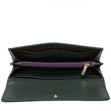 Кошелек женский кожаный Smith & Canova 26802 Althorp (Green-Brown)