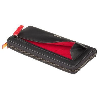 Женский кожаный кошелек Visconti HR82 Von c RFID Black Rainbow