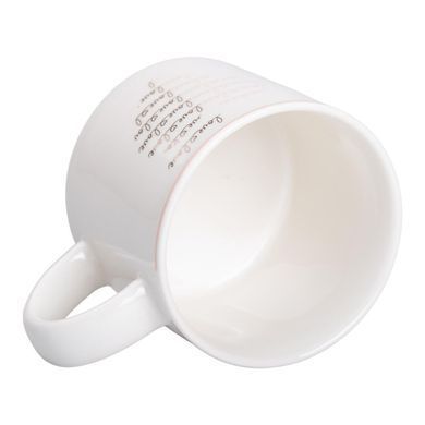 Кружка фарфоровая 350 (мл) для кофе и чая Белая RX-N240126W